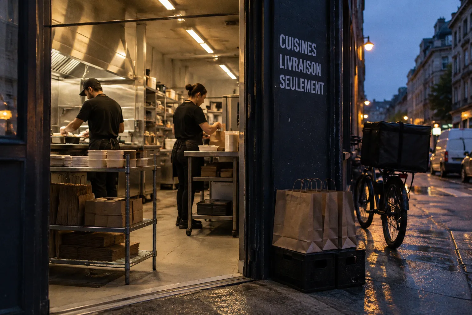 Dark kitchen ou restaurant classique : quel modèle pour livrer