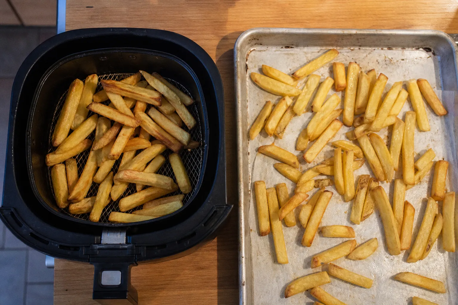Frites surgelées au four ou à l'air fryer : notre test