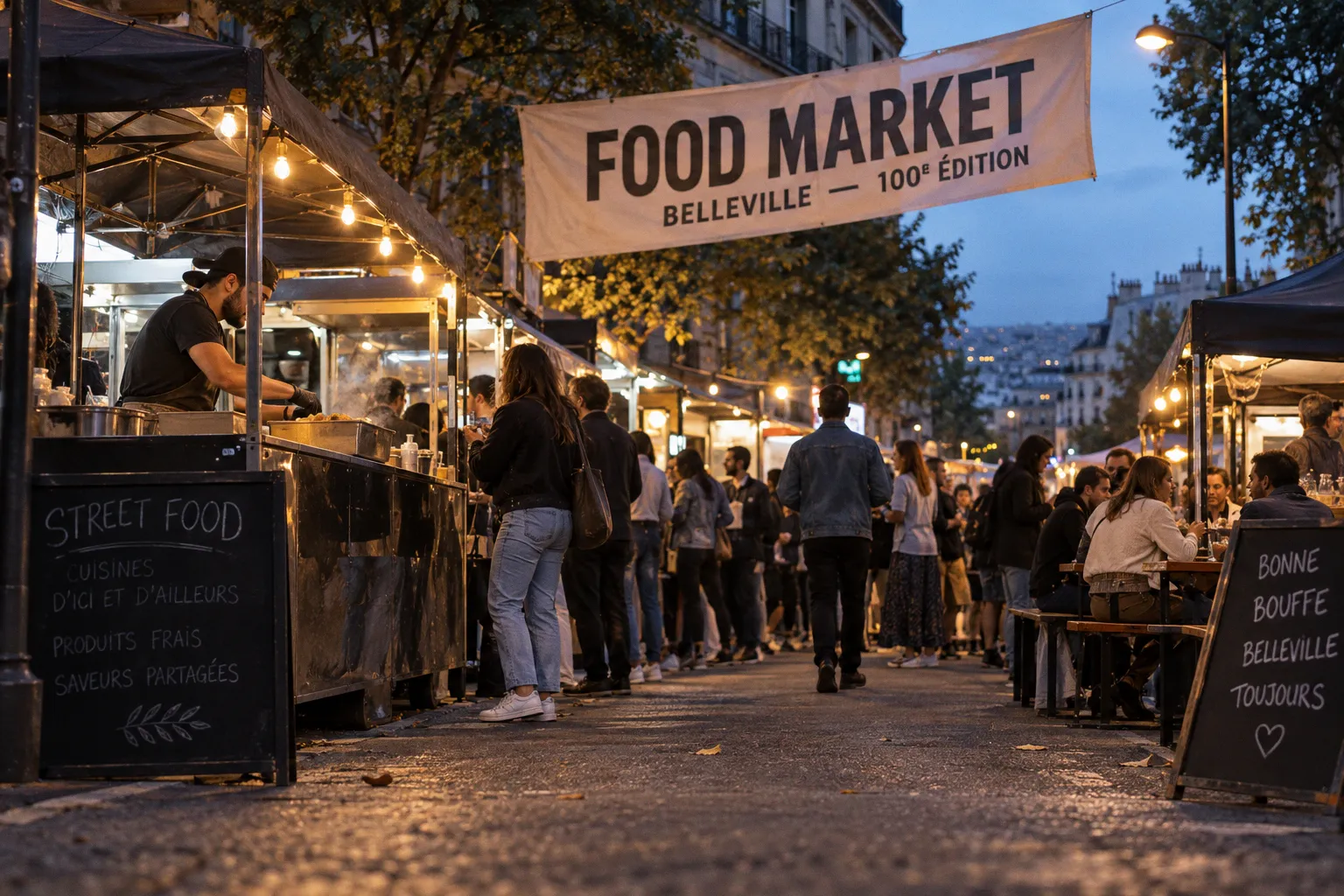 Le Food Market à Belleville : retour sur une 100e édition entre tradition et renouveau