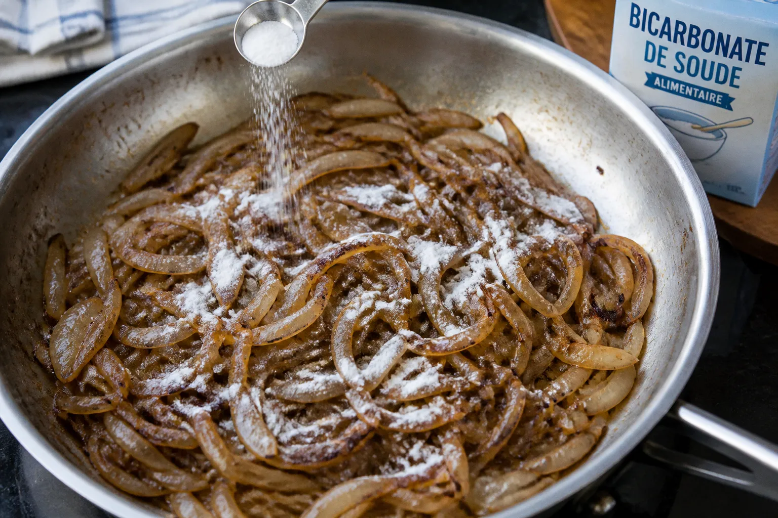 Oignons caramélisés rapides : le test du bicarbonate