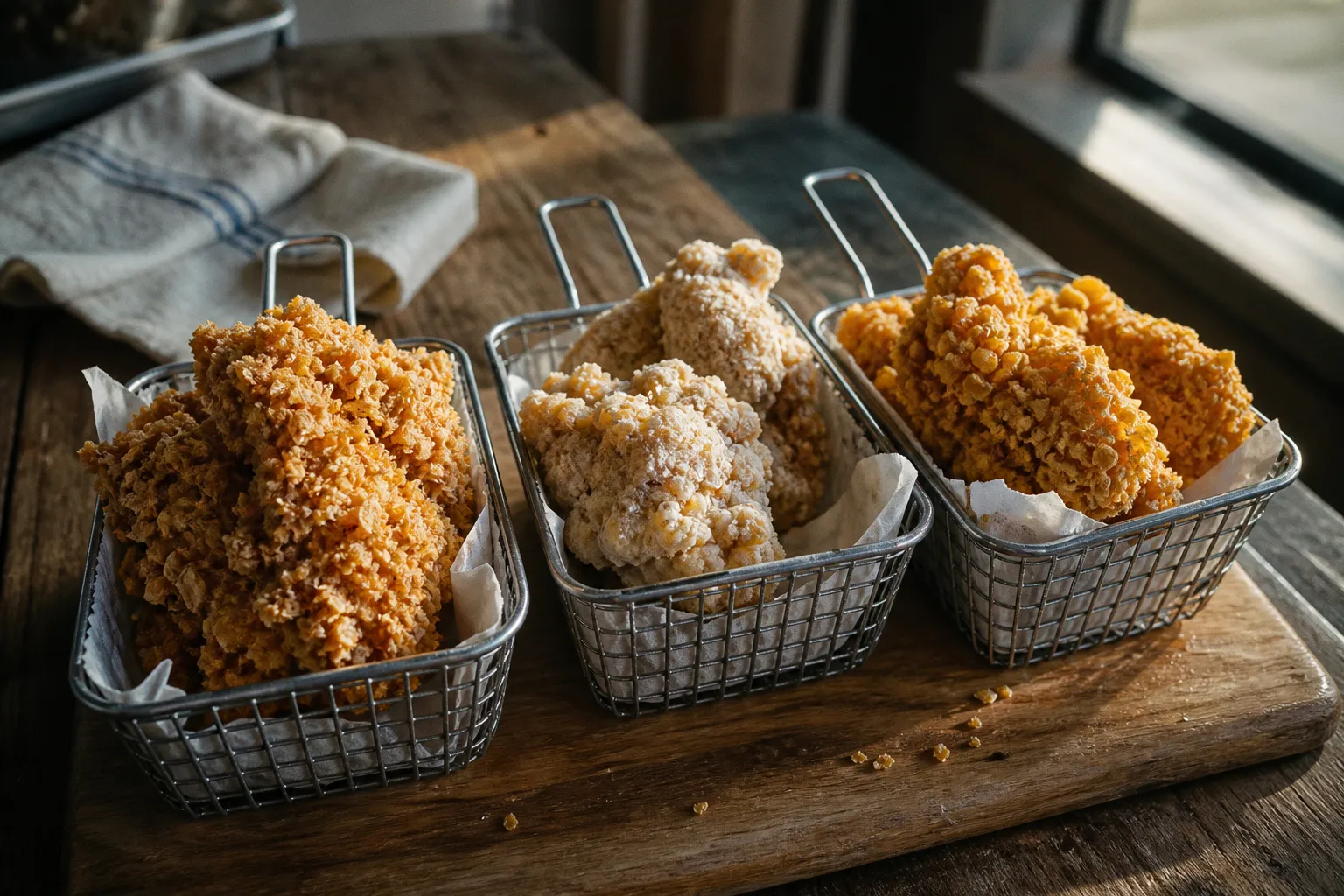Panure du poulet frit : le test entre panko, farine et cornflakes
