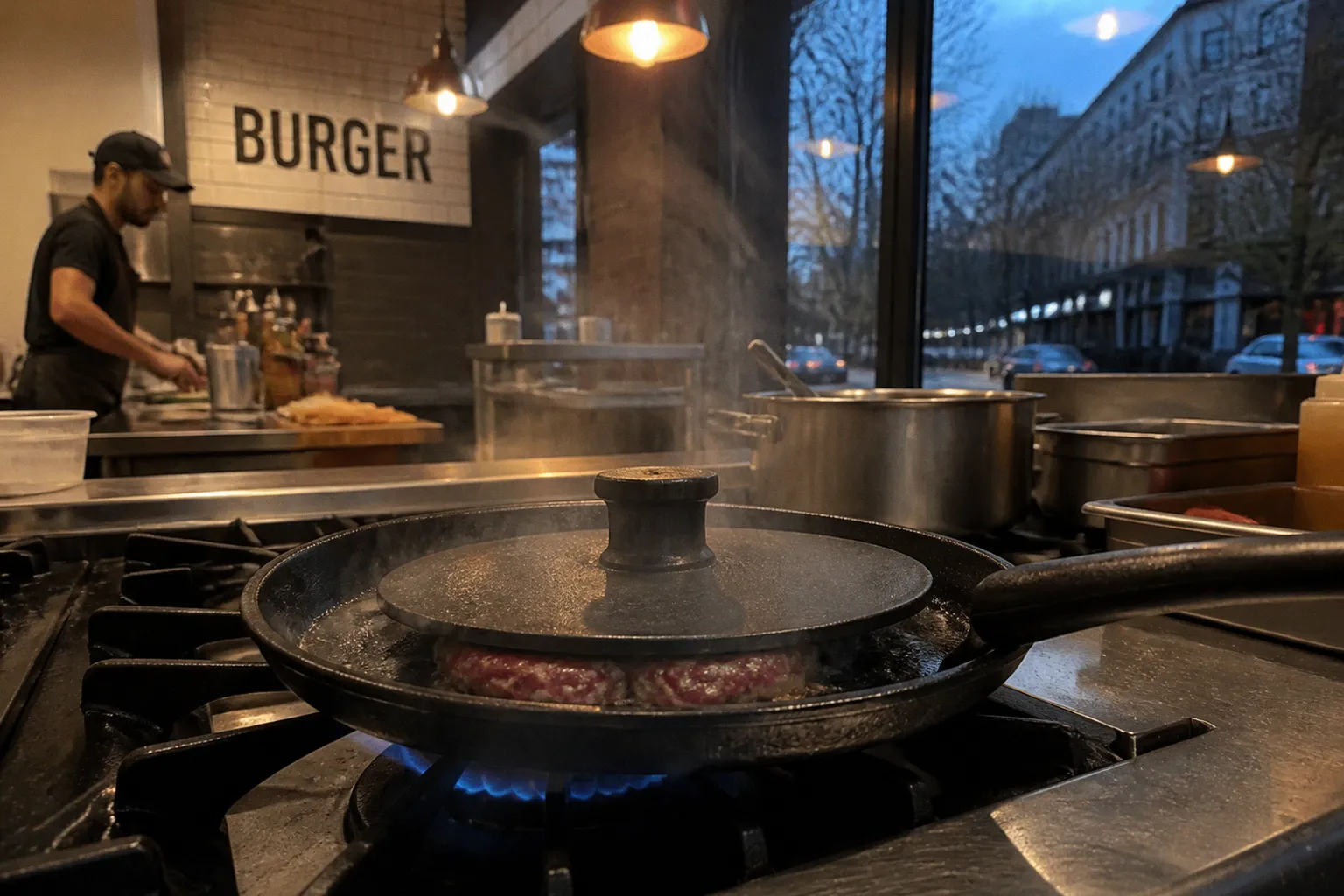Smash burger maison : le test de trois poêles