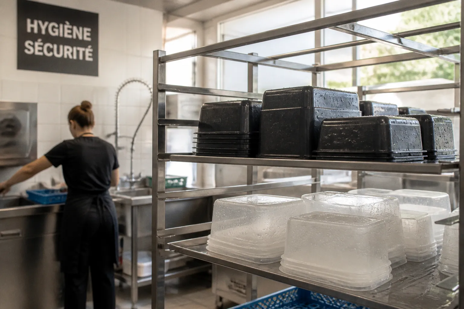 Vaisselle réutilisable en fast-food : le test de propreté